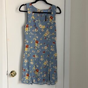 NWT Blue Floral Reformation Mini Dress Size 2